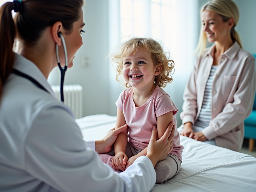 Child with FPIES at a doctor’s check-up