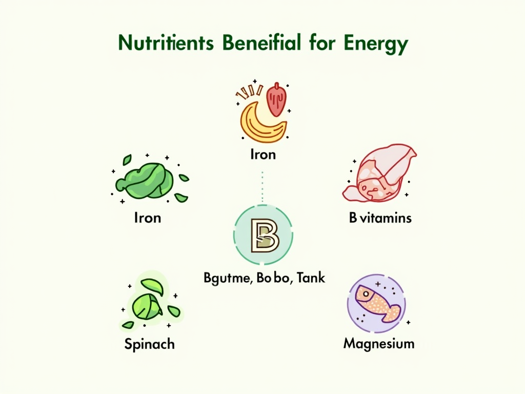 Infographic of nutrients for energy