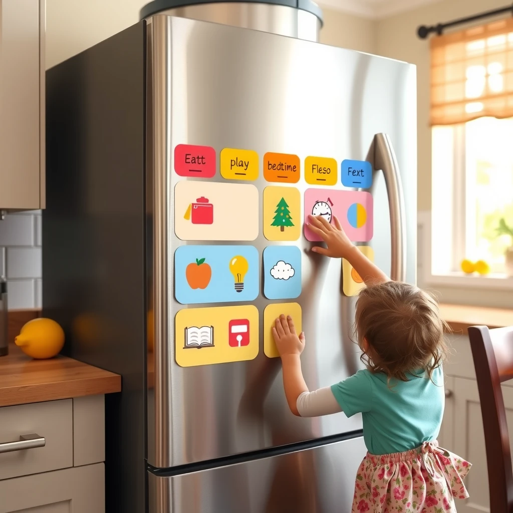 Example of a visual schedule for families