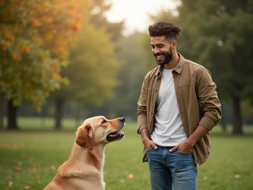 A person who has overcome their fear of dogs through aversion therapy.
