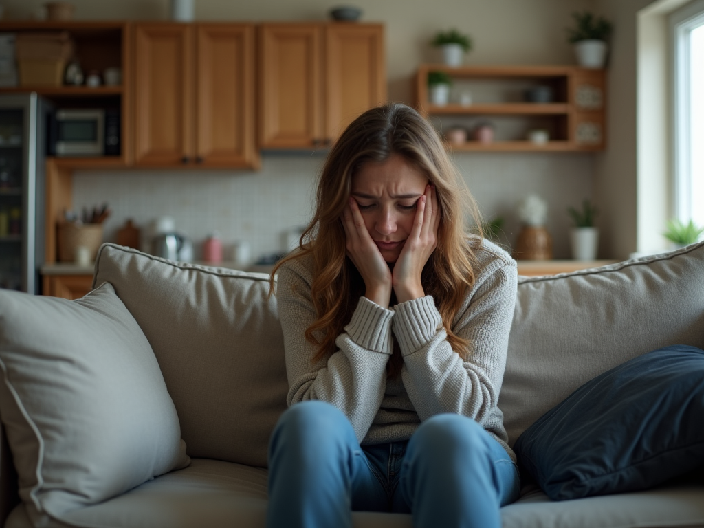 A person with chronic fatigue struggling with daily tasks.