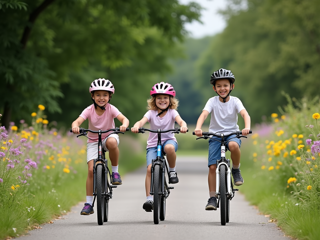 Family bike ride.