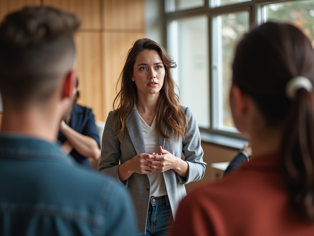 Sharing experiences in a support group