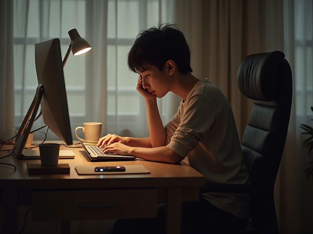 Employee with chronic fatigue using workplace accommodations