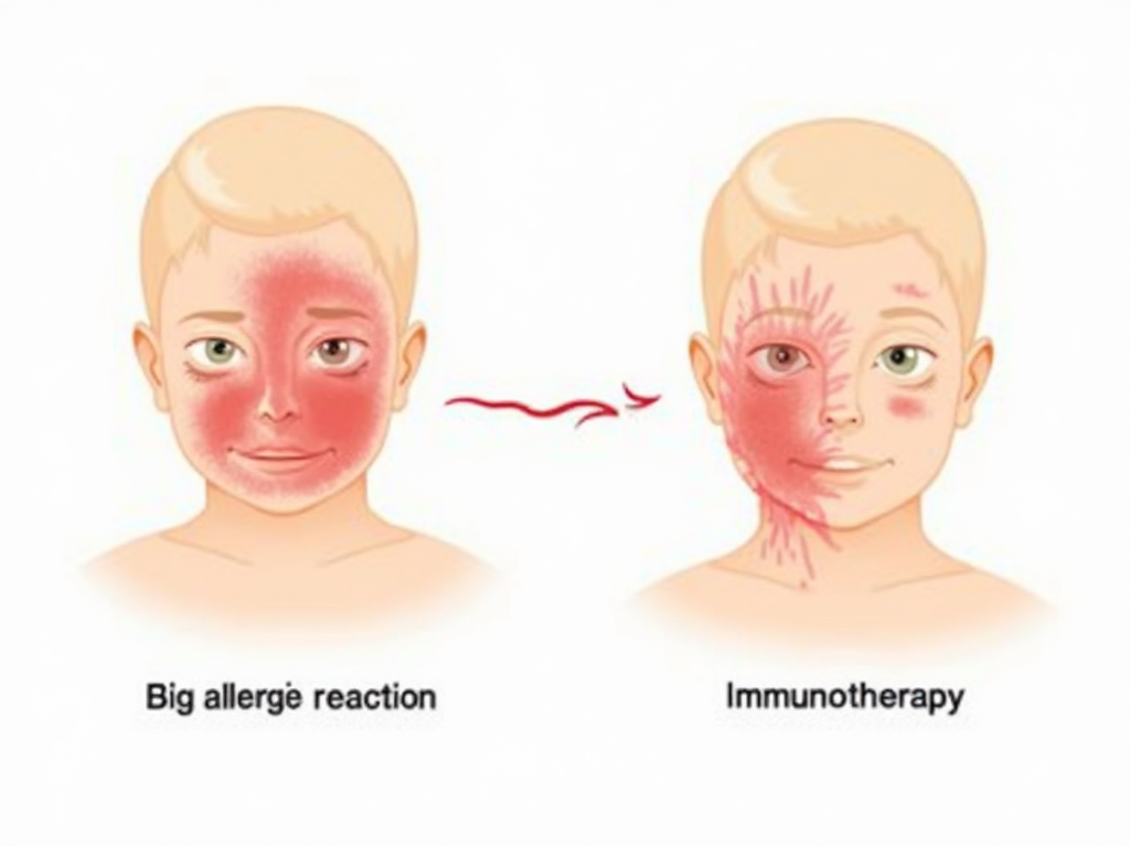 Immune system before and after immunotherapy