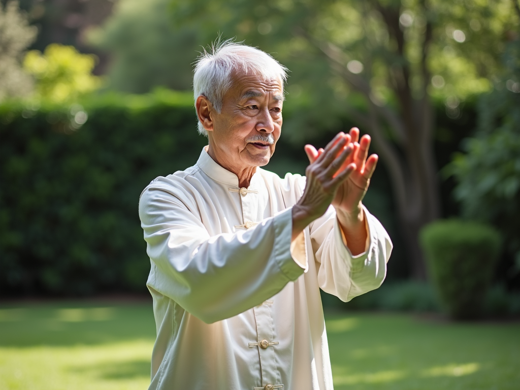 Beginner learning Tai Chi