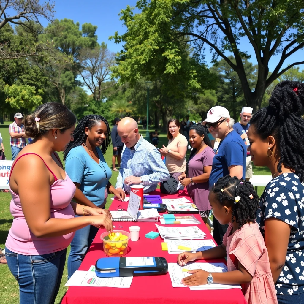 Community health fair promoting access to care