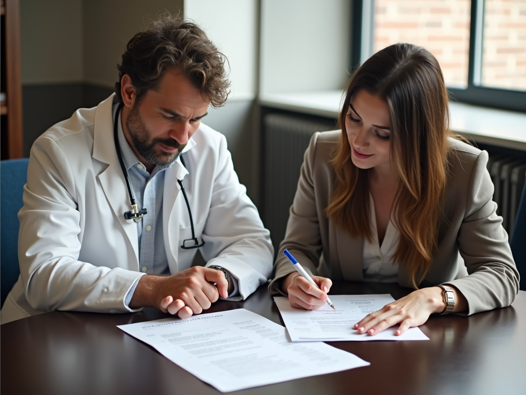 A therapist and client collaborating on a behavioral activation worksheet.
