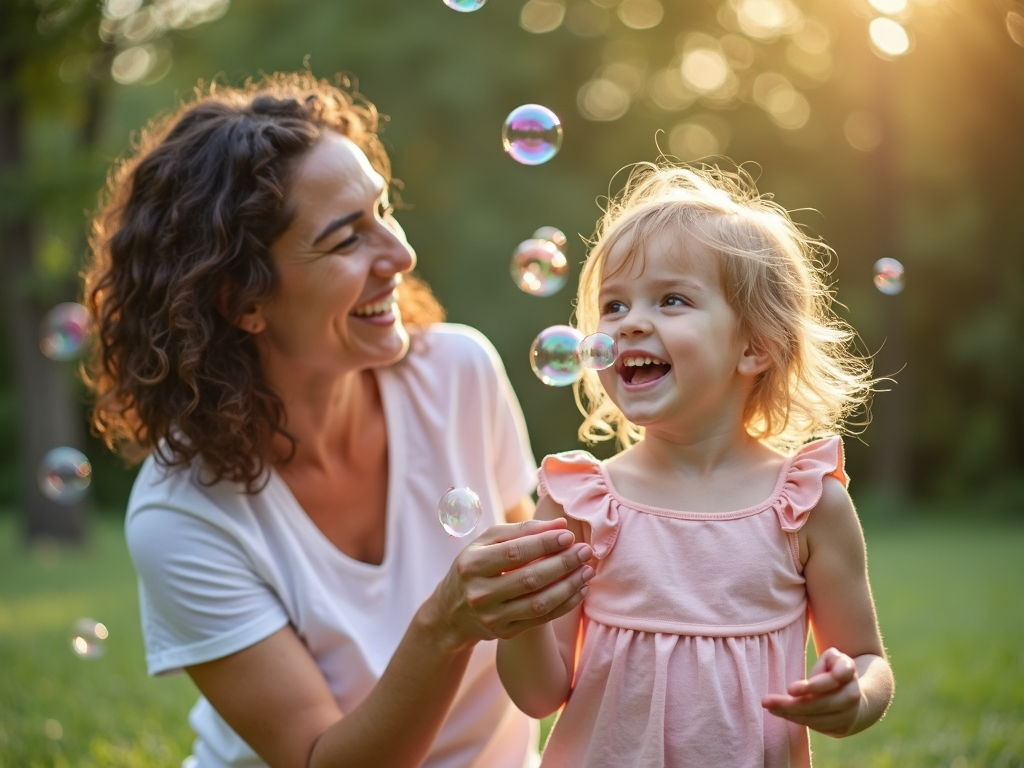 Therapist and child in an outdoor ABA activity