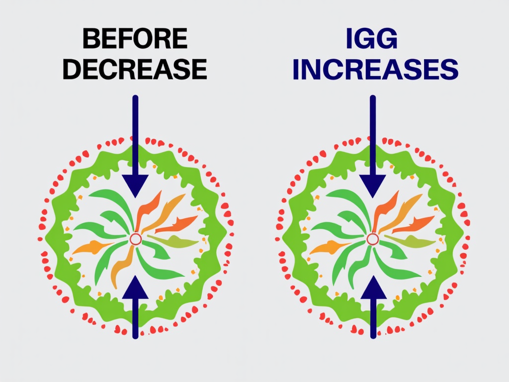 Diagram of immune changes in immunotherapy
