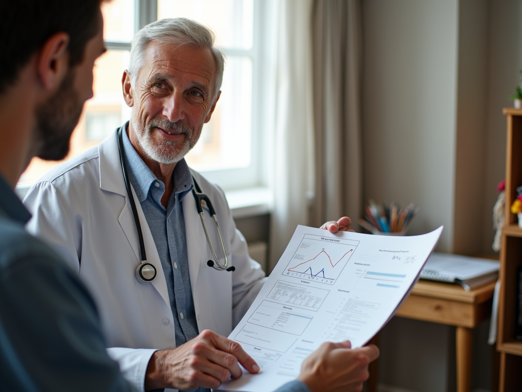 Doctor discussing immunotherapy with patient