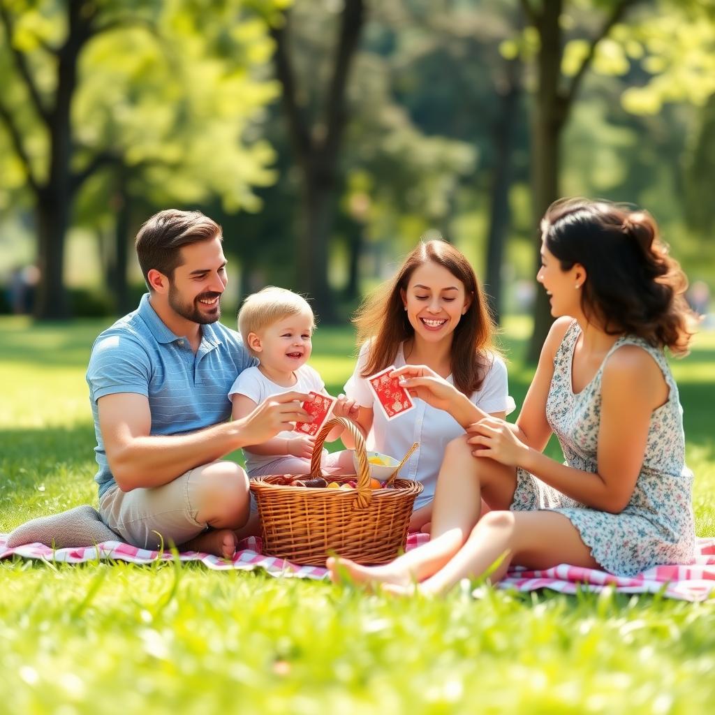 A family bonding during an outdoor activity, illustrating the benefits of family routines.