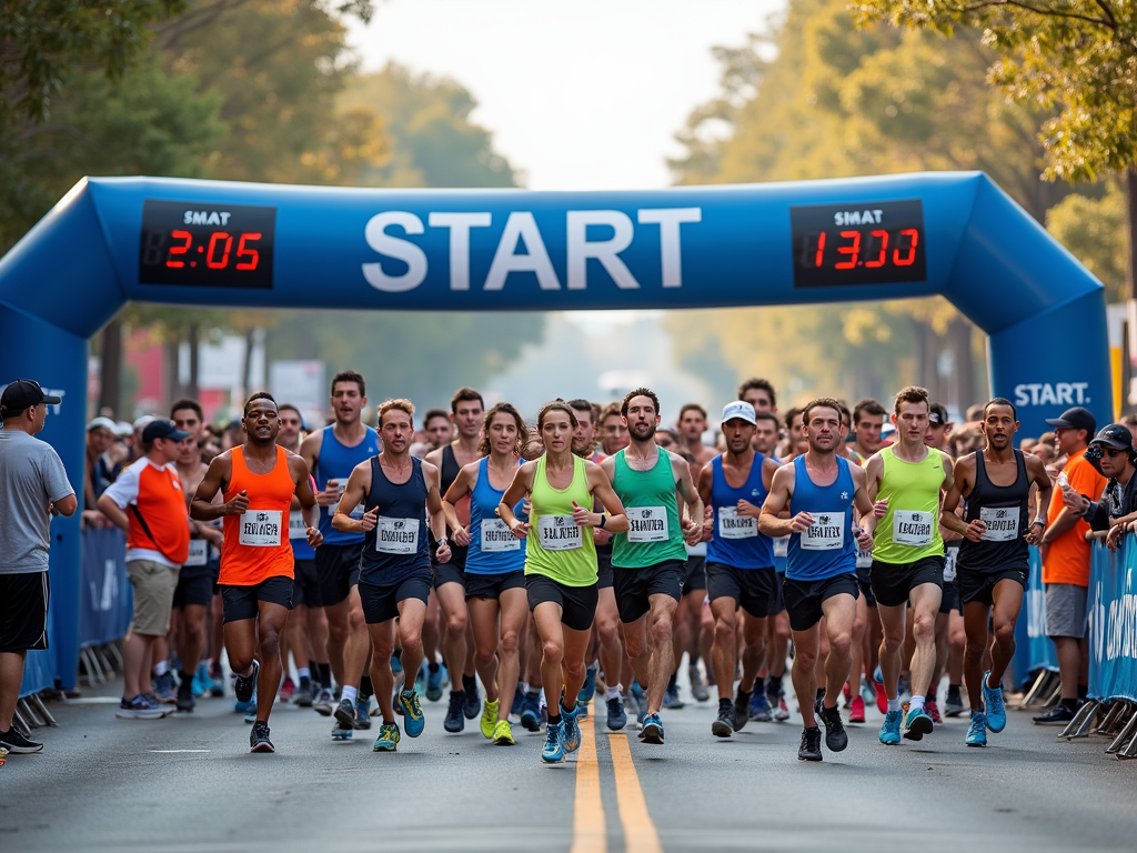 Start of a 5K race