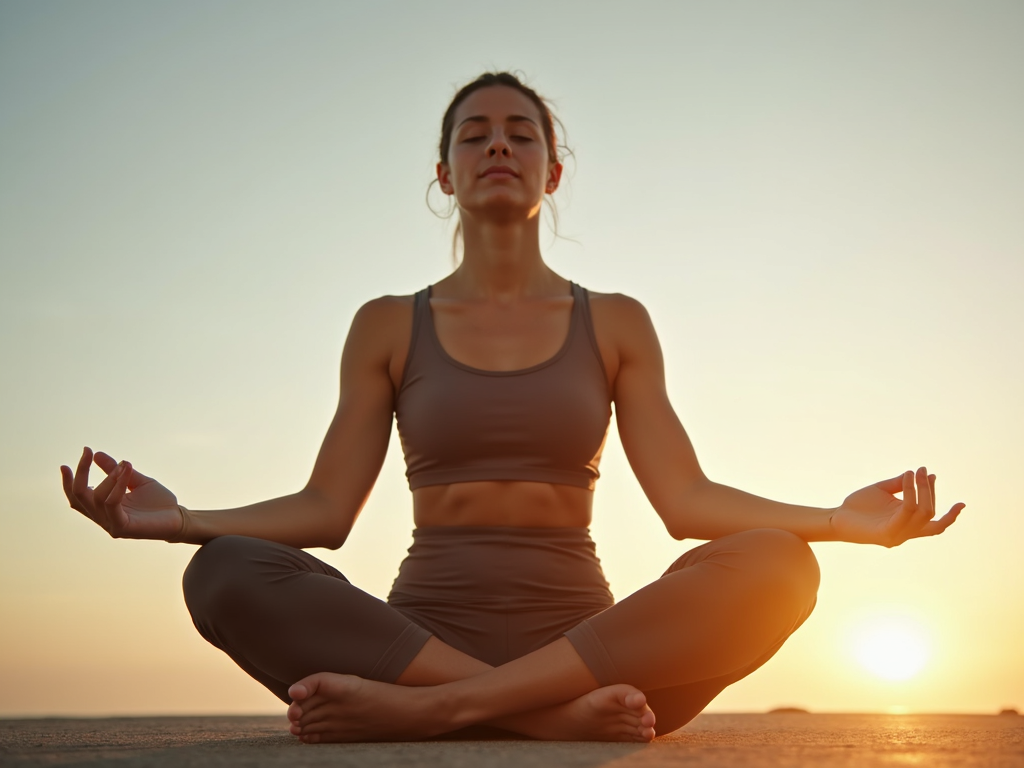 A person practicing self-care to manage chronic illness.
