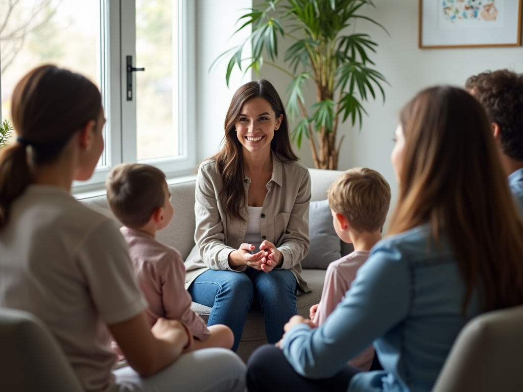 A family therapy session in progress.