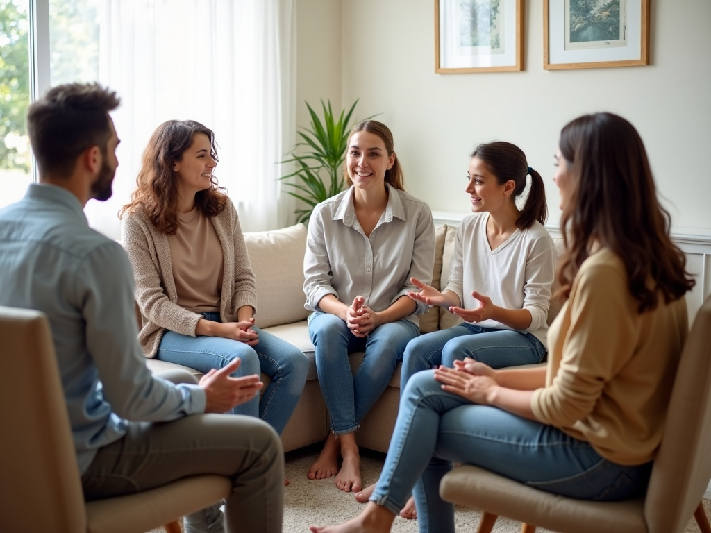 Family therapy session fostering understanding