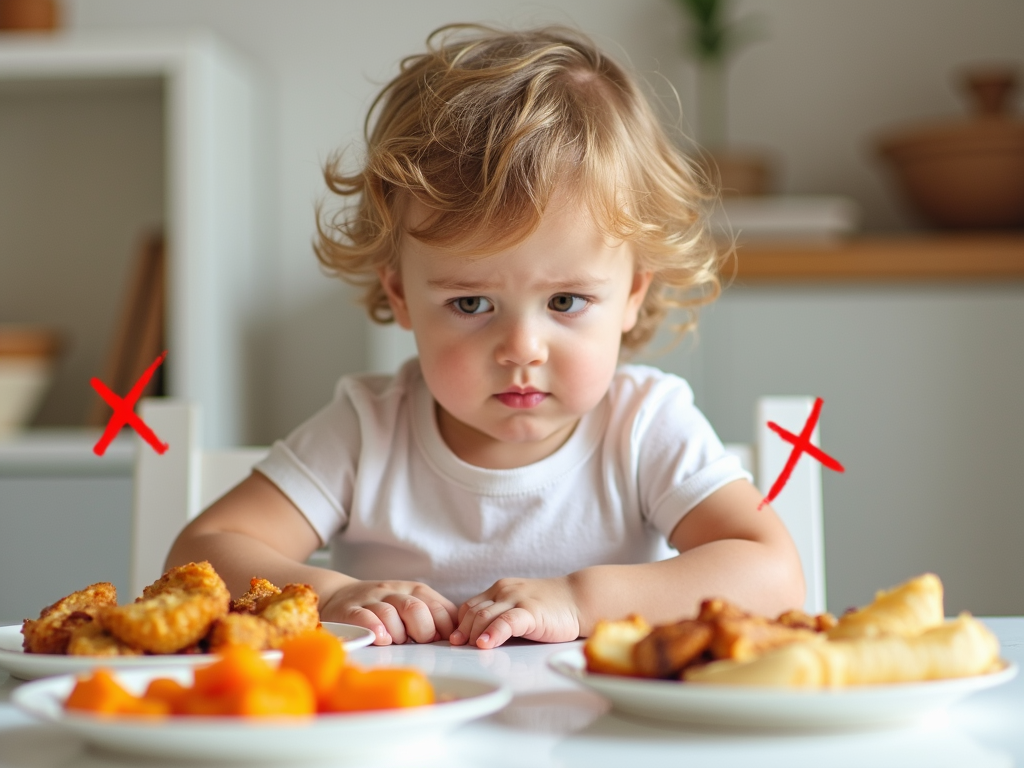 Child with chronic FPIES looking at food