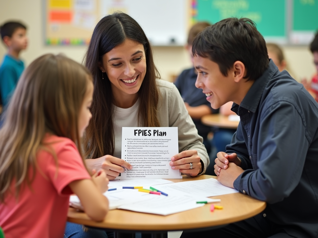 Parent and teacher creating FPIES plan
