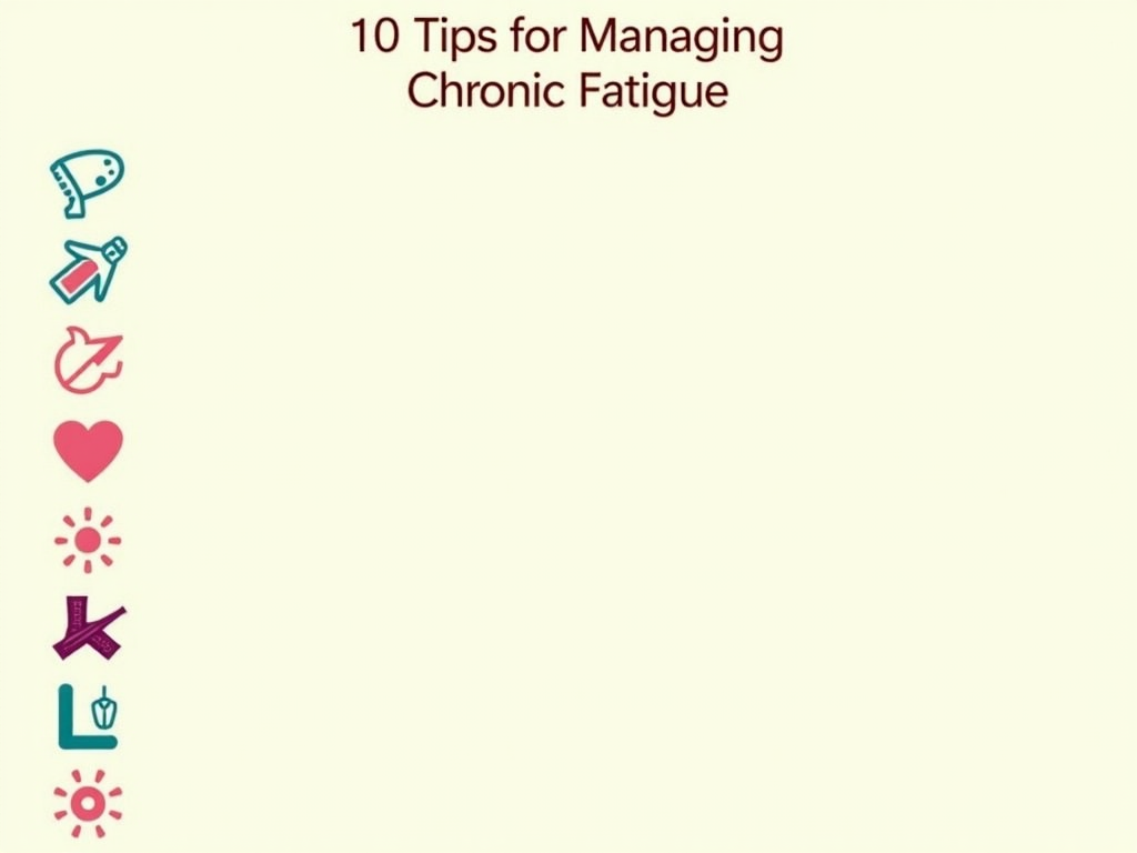 Infographic on managing chronic fatigue