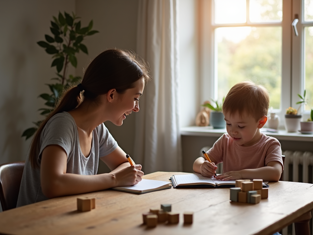 A parent keeping a food diary