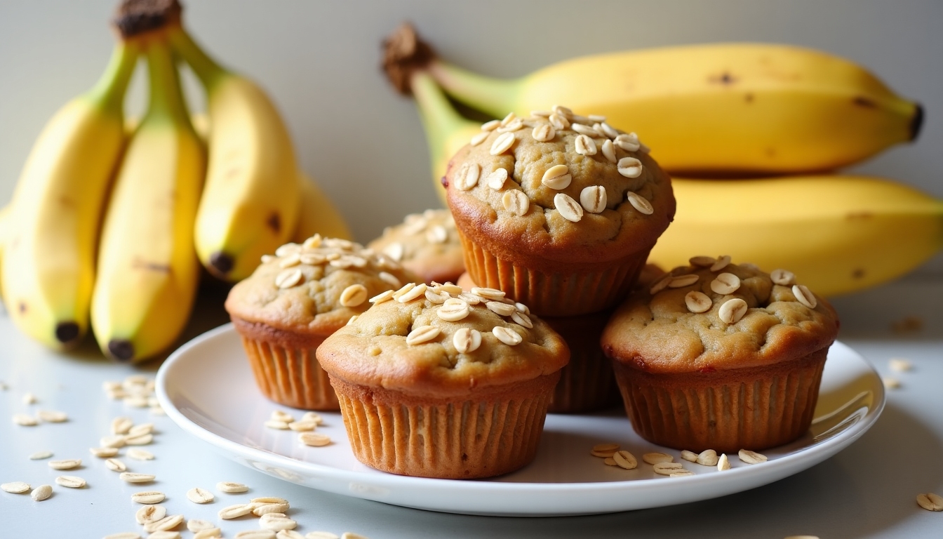 FPIES-friendly banana and oat muffins