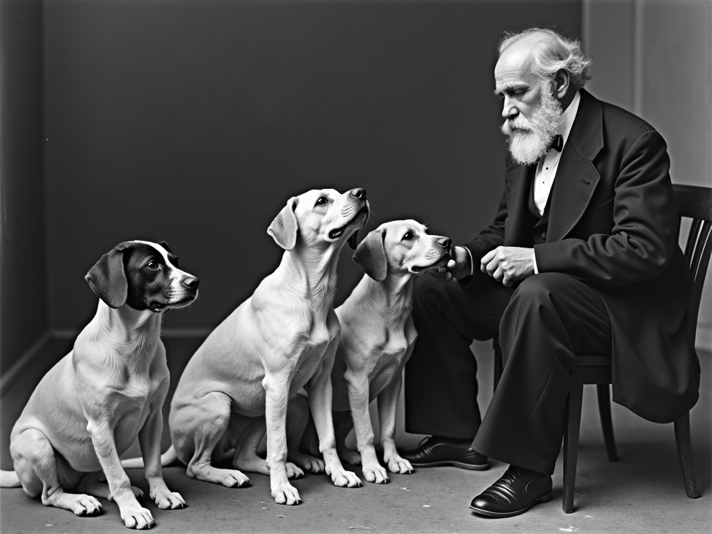 Ivan Pavlov with his dogs