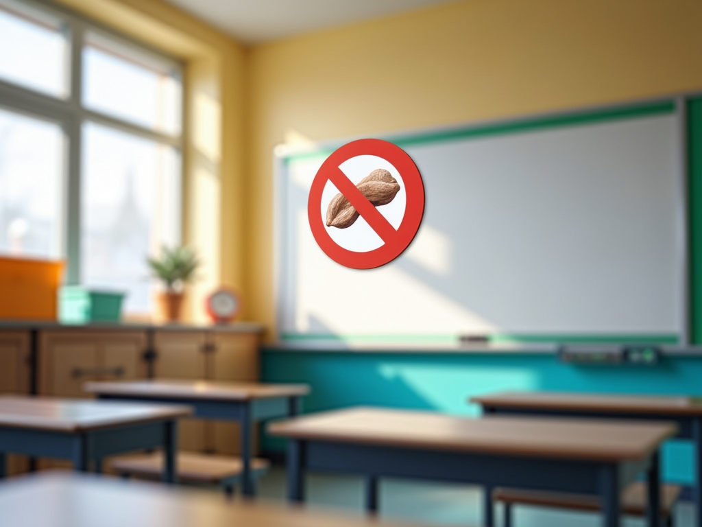 Nut-free classroom sign
