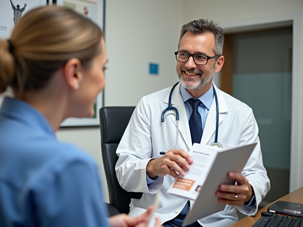 Consulting a doctor about nausea