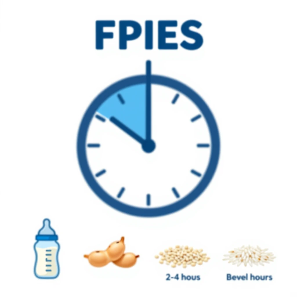 Infographic explaining FPIES symptoms and triggers