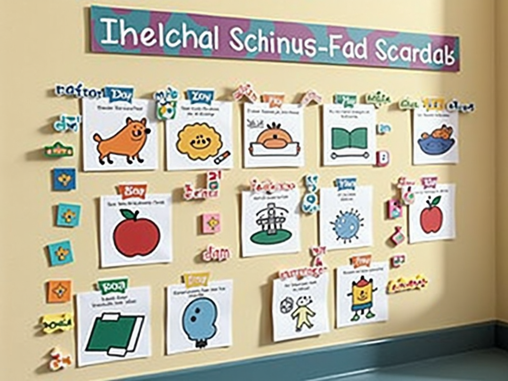 Visual schedule for daily routines