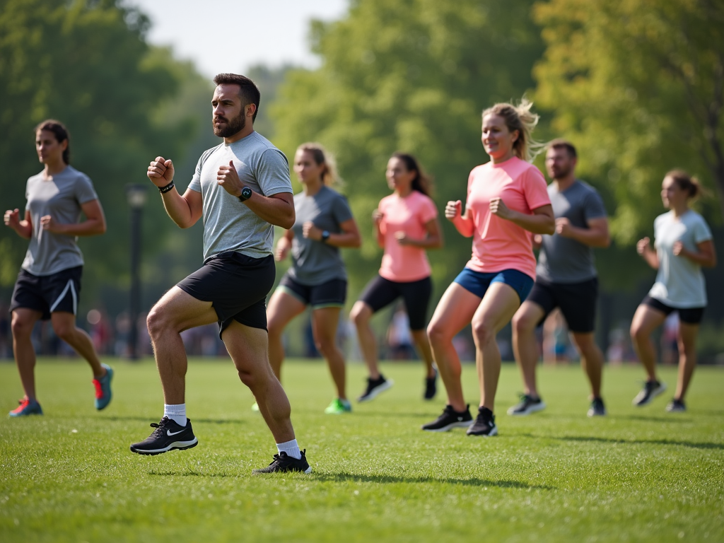Group HIIT workout